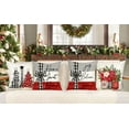 thumbnail image 2 of Christmas Pillow Covers 16x16 Set of 4 Farmhouse Xmas Decorations Farm Trees Floral Mason Jar Winter Holiday Decor Throw Cushion Case for Home Couch S23C22-16, 2 of 4