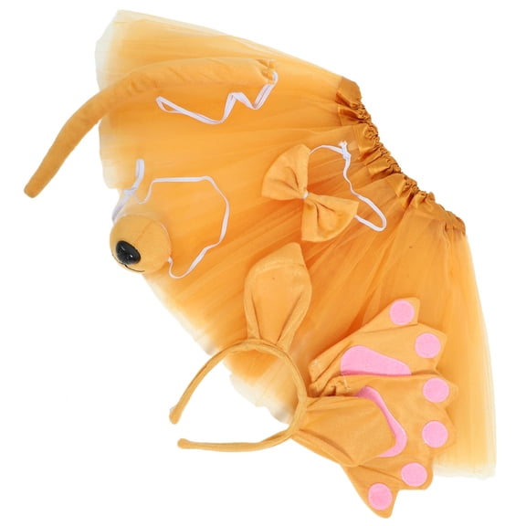 LOLIPPYY Adorable Kangaroo Costume for Party Use Brown Gauze and Cloth Material 1 Set