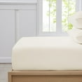 thumbnail image 3 of Sábana bajera ajustable Sweet Home Collection Twin Ivory de microfibra, 3 of 5