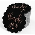 thumbnail image 4 of Inkdotpot 50 Pack Real Rose Gold Foil Paper Tags Thank You Bridal Shower Favor Hang Tags, 4 of 7