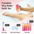 thumbnail image 7 of Waxfans Waxing kit, Wax Roller Refill (4 Packs), Hair Wax Removal for Body Hair, Legs, Arms, Not included :roll on wax warmer, 7 of 7