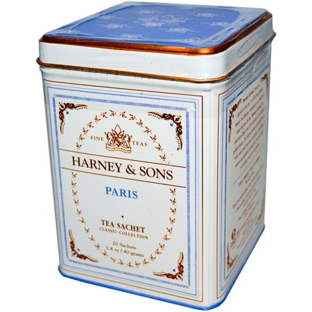 Harney & Sons, Paris Tea, 20 Tea Sachets, 1.4 oz (pack of