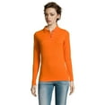 thumbnail image 2 of SOLS Womens Perfect Long Sleeve Pique Polo Shirt, 2 of 5