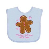 Inktastic Sugar & Spice Gingerbread Girls Baby Bib