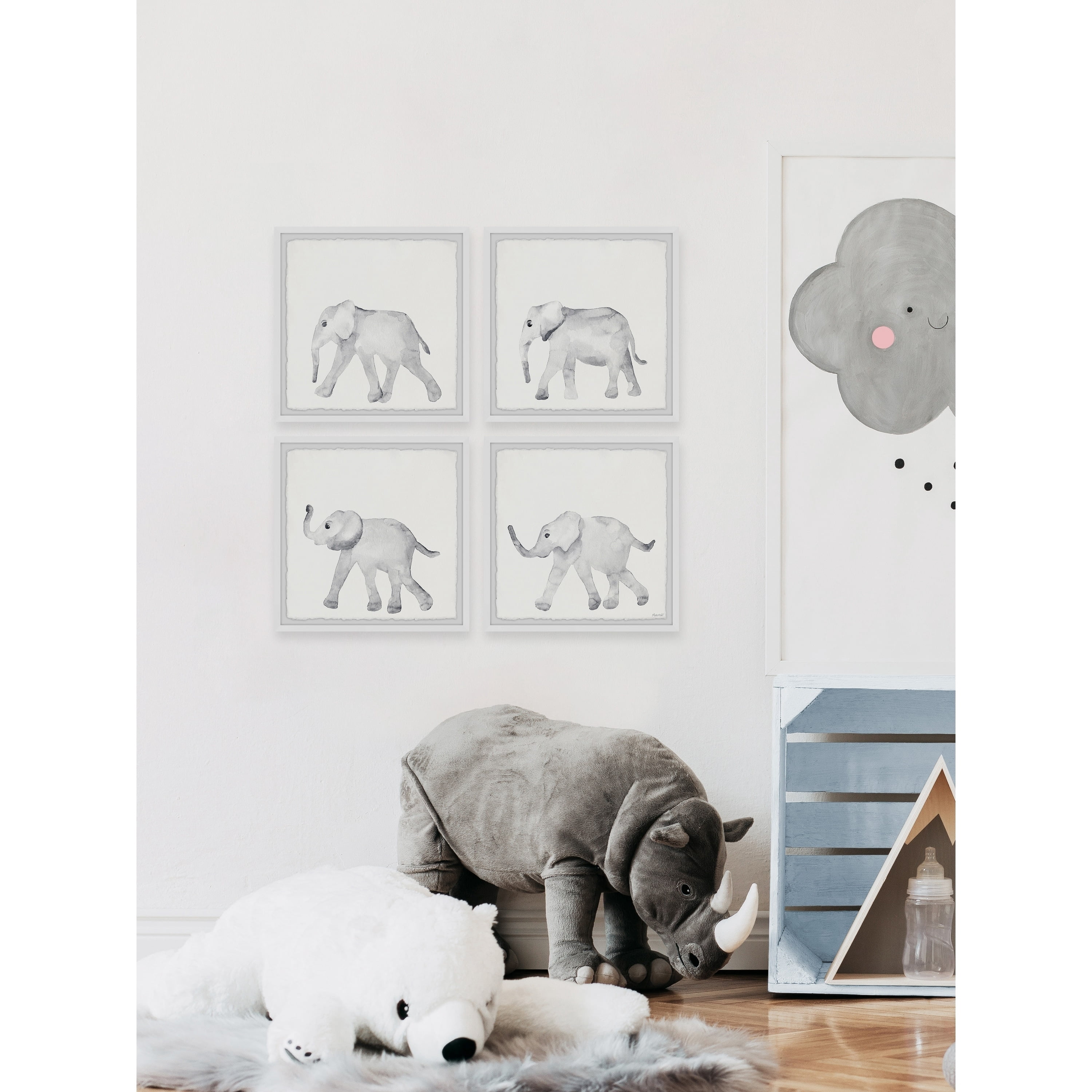 Marmont Hill Printed Wildlife Framed Art Prints, Set of 4