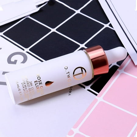 Lip Makeup Base Essence Moisturizing Nourishing Skin Brighten Makeup Rose Gold Foil Essence (Best Base For Skin)
