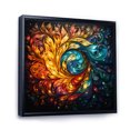 thumbnail image 2 of Designart "Mystic Rangoli Colorful Indian Artistry III" Indian Floater Framed Canvas Art Print, 2 of 7