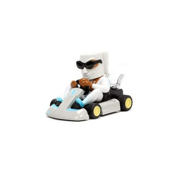 Fart Karts - Cool Wipes with 5 Fart Sounds, White - Jada Toys 32789 - Diecast Model Toy Car