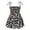 Black, variant on Zpanxa Toddler Girl Outfits Princess Dresses, Baby Girls Sleeveless Sling Graphic Print Casual Dress, Cotton Dresses Multicolor (9-12 Months)