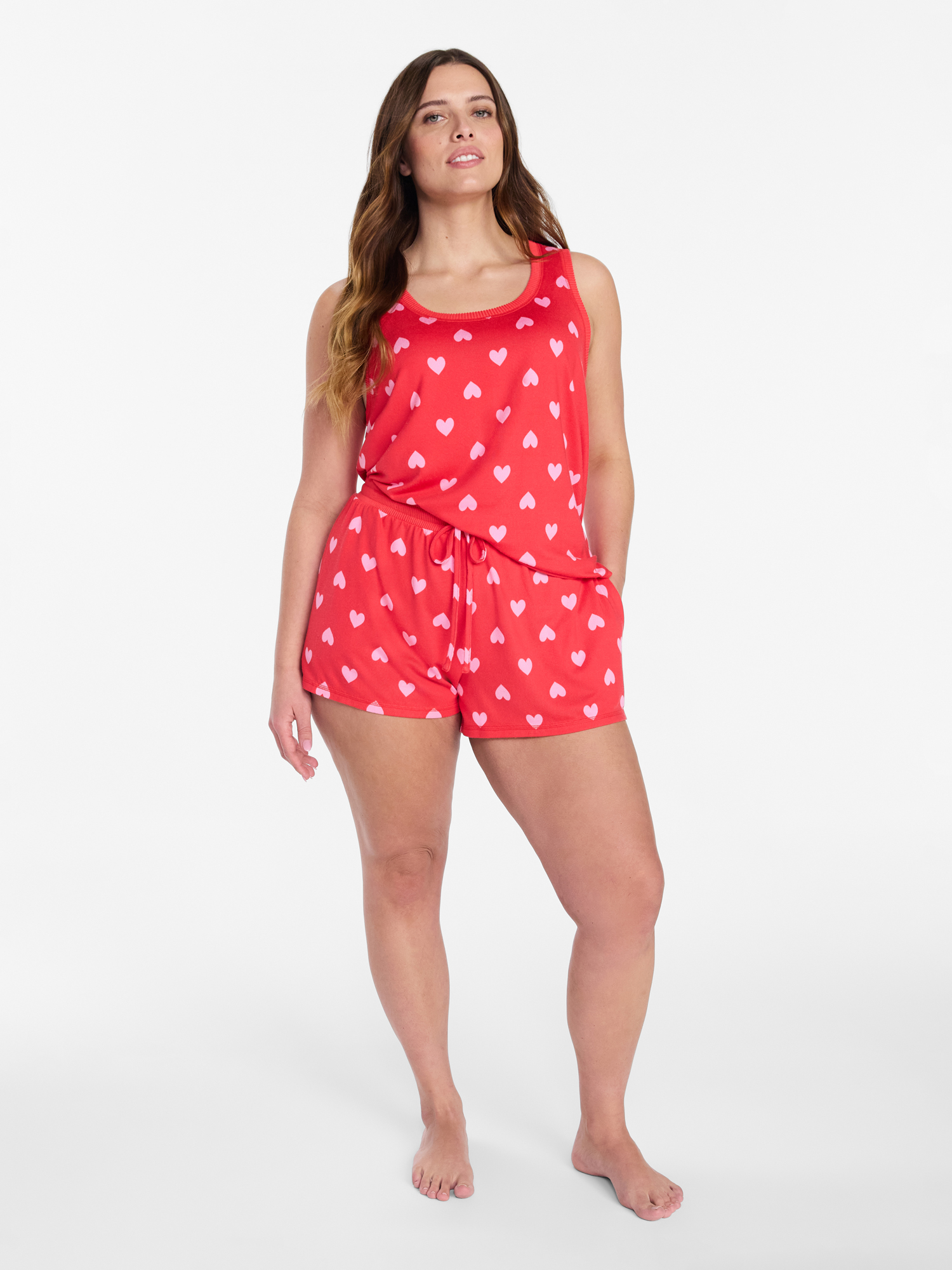 Joyspun Women's Cozy Lounge Collection Hacci Knit Sleep Tank Top, Sizes XS-3X