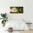 thumbnail image 3 of JANS.NO1 Sunrise Seascape Canvas Wall Art, Set of 3 Painting Prints, Atlantic Ocean Coast Picture Wall Decor for Living Room Bedroom Office Home Decor Ready to Hang, 3 of 4