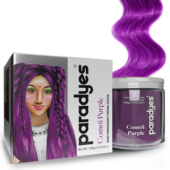 Paradyes Semi-permanent Comrii Purple DIY Conditioner Based Hair Colour