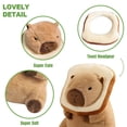 thumbnail image 4 of Almohada de Felpa con Tocados para Tostadas, Pan Kawaii, Animales Peluche de, Juguetes, Regalos Abrazar, 30Cm, 4 of 5