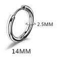 thumbnail image 1 of Pendientes con hebilla para la oreja con forma de anillo redondo de acero de titanio de 2,5 de espesor, con personalidad para hombres y mujeres, 1 of 2