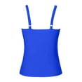 thumbnail image 5 of Tankini Tops For Women Swimwear Top Only Fashion Slim Slim Round Neck Vest Solid Color Swimsuit Tops For Women Bathing Suit Blue XL, 5 of 5