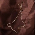 thumbnail image 5 of Pulsera de tenis clásica con circonita cúbica chapada en oro de 14 quilates para mujer - Control deslizante ajustable, 5 of 5