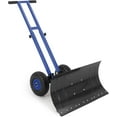 thumbnail image 1 of Twister.CK Pelle à Neige avec Roues, Pousse-Neige à Double Tige Robuste avec Lame en Métal 29"L X 14.2"H, Poignée à Angle et Hauteur Réglables pour Entrée Trottoir Cour, Bleu, 1 of 7