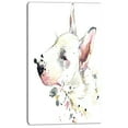 thumbnail image 2 of Bull Terrier Dog Watercolor - Animal Canvas Wall Art, 2 of 3