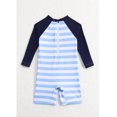 thumbnail image 2 of Emy Dola Baby Boys one Piece Swimsuit Zipper Rash Guard Kids Long Sleeve Bathing Suits UPF 50+ Sun Protection Swimwear 0-3 Years, 2 of 6
