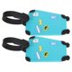 thumbnail image 3 of 2pcs Travel Accessories PVC Polyethylene Luggage Tags Suitcase ID Address Label Baggage Travel Tag(Lake Blue), 3 of 4