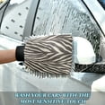 thumbnail image 6 of Microfiber Car Wash Gloves With Chenille & Polyester Terry Scratch-Free Cleaning Elastic Cuffs Zebra Stripes Vector, 6 of 8