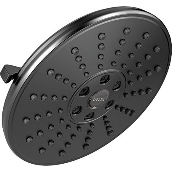 DELTA (FAUCETS) 3-Spray Touch-Clean H2Okinetic Shower Head, Matte Black 52688-BL
