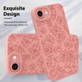 thumbnail image 3 of Funda de teléfono MZELQ para iPhone 16E de silicona con flores y rosas, 3 of 6