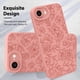 thumbnail image 3 of Funda de teléfono MZELQ para iPhone 16E de silicona con flores y rosas, 3 of 6