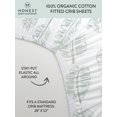 thumbnail image 3 of Honest Baby Clothing Organic Cotton Boy/Girl Fitted Crib Sheet, 3 of 5