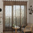 thumbnail image 2 of Cortina Gasa 3D Jacquard Gran Flor Ojal Para Decoración Ventana Salón Boda Fiesta Café Sunnimix Sheer, 2 of 6