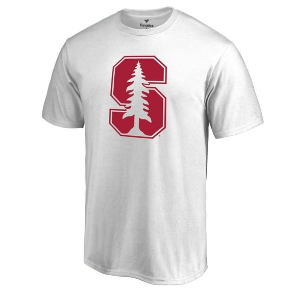 Men's White Stanford Cardinal Primary Team Logo T-Shirt