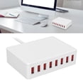 thumbnail image 4 of Portable USB Desktop Smart Charging Station, Multi USB Device Power Adapter Long Service Life Compact Dual Voltage  For Outdoor For Traveling For Office EU Plug 100-240V,US Plug, 4 of 8
