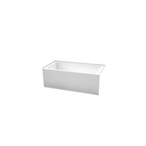 60" Bathtub - White Acrylic Tub with Right Drain & Overflow -Bathroom Tub