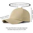 thumbnail image 6 of men quick dry baseball cap laser cut mesh ball curved brim snapback hat, 6 of 6