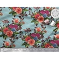 thumbnail image 3 of Soimoi Cotton Duck Fabric Geometric,Leaves & Peony Floral Print Fabric by The Yard 42 Inch Wide, 3 of 3
