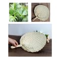 thumbnail image 3 of Shisuyan Handmade Straw Fan Summer Simple Cool Cattail Leaf Fan for Home Outdoor Walk, 3 of 8