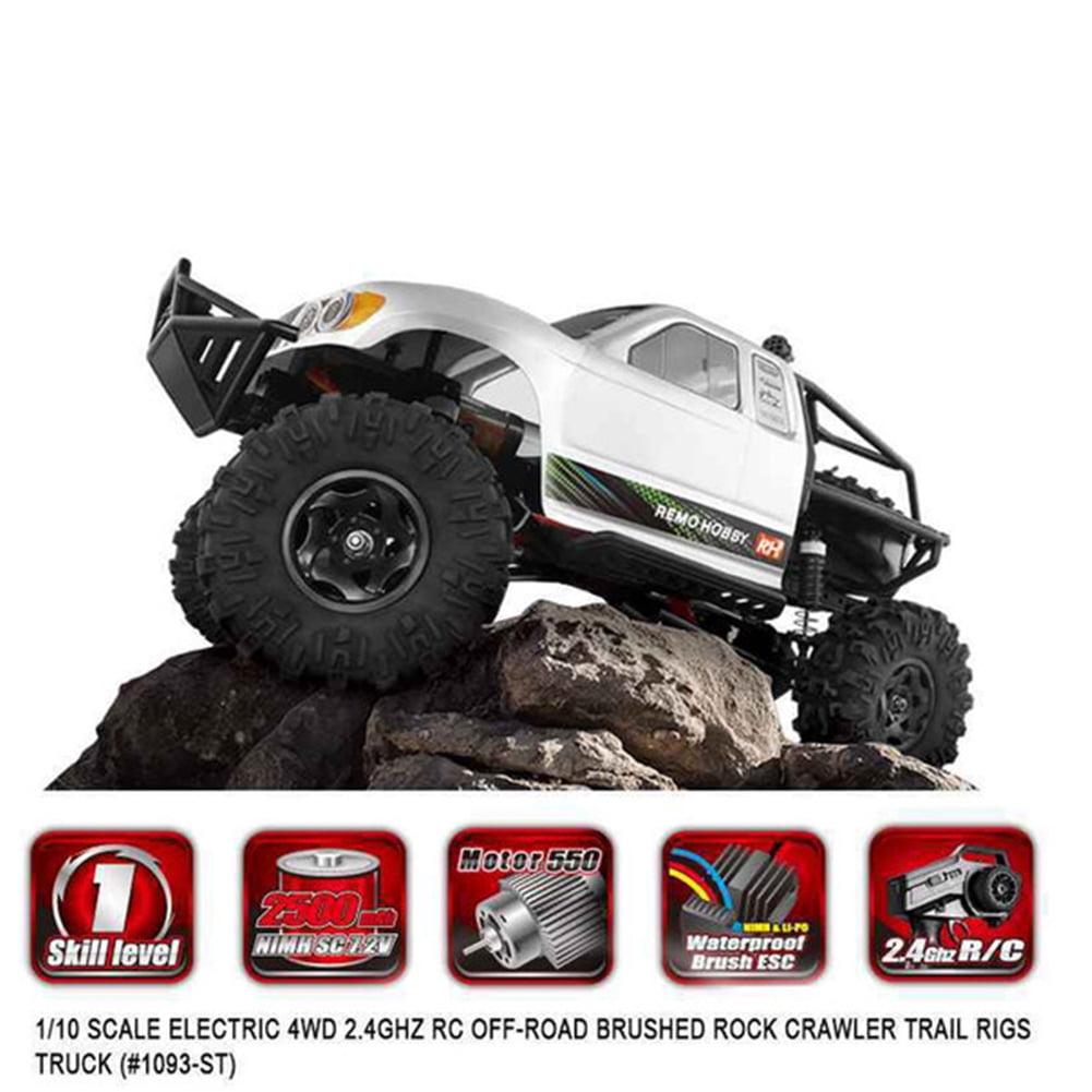LeKing Remo Hobby 1093-ST 1/10 2.4G 4WD Brushed Rc Car Off-road Rock ...