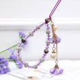 thumbnail image 2 of 1 pieza Cordón para teléfono celular (morado), cadena colgante antipérdida para teléfono celular, accesorios de decoración para teléfono celular, correa para la muñeca, pulsera, llavero, cordón, 2 of 5
