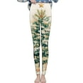 thumbnail image 2 of Endives Women's Thermal Leggings Velvet Warm Christmas Retro Printed Home Leggings Fleece Lined Leggings, 2 of 6