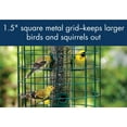 thumbnail image 4 of WoodLink Squirrel Proof Caged 6 Port Tube Bird Feeder with Green Finish, 4 of 9