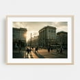 thumbnail image 2 of Crossing at Constitution Square, Warsaw - Warsaw Mazowieckie Poland Photography City Street Photography Architecture Sunset Travel Poster Vintage Unframed Wall Art Print 20 x 28 inches, 2 of 7