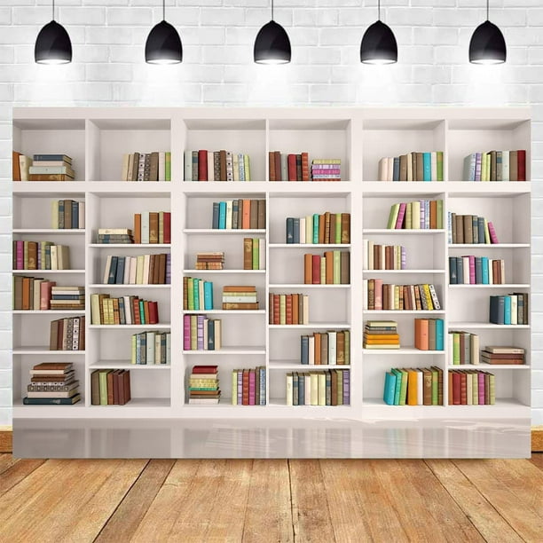  AOFOTO 10x10ft Old Books on Vintage Bookshelf Photography  Background Library Retro Bookcase Backdrop Kid Boy Girl Adult Artistic  Portrait Photoshoot Studio Props Video Drape Wallpaper : Electronics