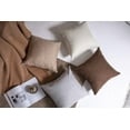 thumbnail image 2 of Set of 2 Linen Throw Pillow Cases Solid Square Decorative Pillow Covers  for Couch Sofa Bed Chair,Natural Linen, 2 of 31