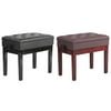 Piano Bench Adjustable PU Leather Storage Stool Chair Musical Instrument