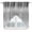Black, variant on Swag Valance Curtains for Windows, Teal Blue Light Filtering Kitchen Curtains with Rod Pocket, Modern Abstract Art Ombre Striped Decorative Window Treatment Valances for Living Room, 28x36 - 2 PCS