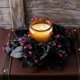 thumbnail image 5 of Decoraciones de Halloween, adornos de Halloween, regalos de Halloween, flores artificiales de Halloween, hojas de arce falsas de seda y moradas, corona para candelabros para el hogar, fiestas, mesas d, 5 of 6