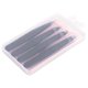 thumbnail image 3 of Pinzas para cejas de acero inoxidable, herramienta de maquillaje con Clip para dar forma a las cejas con punta inclinada (negro), 3 of 8