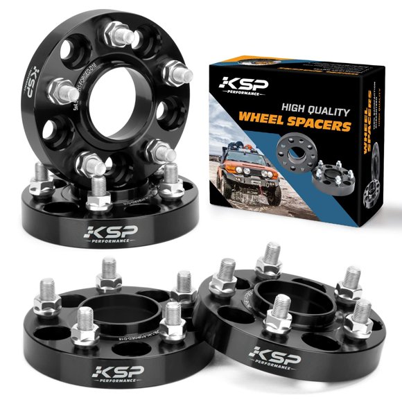 Separadores de rueda KSP de 25 mm, 5x114.3, cubo de 66.1 mm, 4 piezas