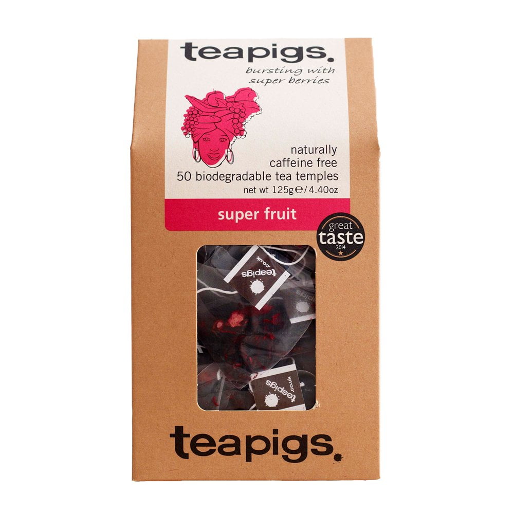 Teapigs Super Fruit Tea Made With Whole Fruit (1 Pack of 50 Tea Bags