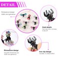 thumbnail image 2 of EEEkit Hair Claw Clips, 96pcs Mini Hair Clips No-Slip Grip Jaw Clips Glitter Teeth Clip, Hair Bangs Pin Crystal Rhinestone Metal Clamps Mix Colored Flower Hair Accessories for Women Girls, 2 of 9